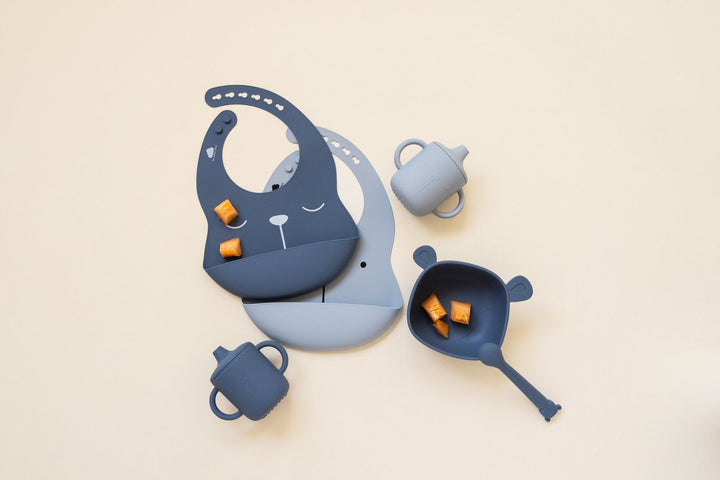 LΓ€tzchen Lili 2-er Set aus Silikon Indigo/Sky Blue - the cotton cloud