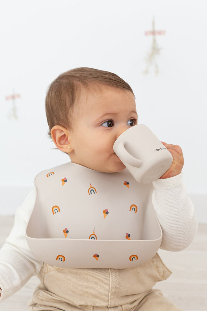RAINBOW Lätzchen aus Silikon - the cotton cloud