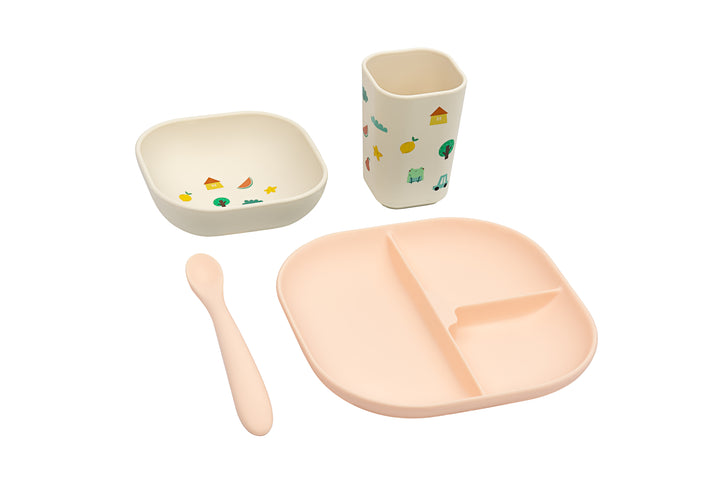 <tc>Set de Vaisselle en Silicone TANGERINE</tc>