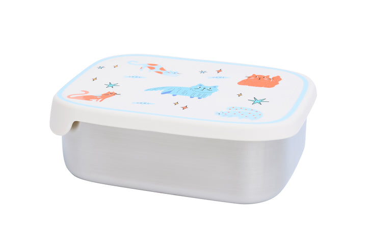 <tc>Stainless steel lunchbox with removable compartments MEOWTIFUL CATS</tc>