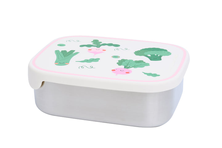 <tc>Stainless steel lunchbox with removable compartments VEGGIE PALS</tc>