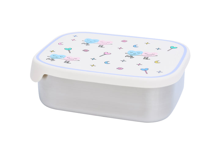 <tc>Stainless steel lunchbox with removable compartments DANCING HEARTS</tc>