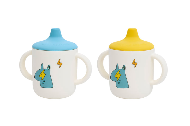 <tc>Tasse d'apprentissage en silicone FUNKY DOGS</tc>