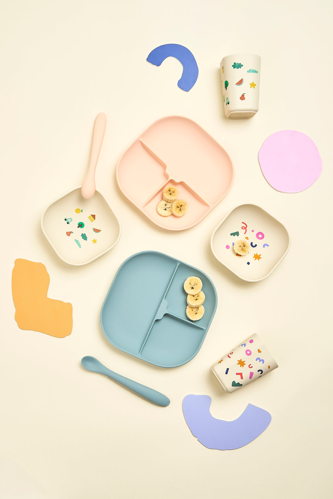 <tc>Silicone Tableware Set CONFETTI COBALT</tc>
