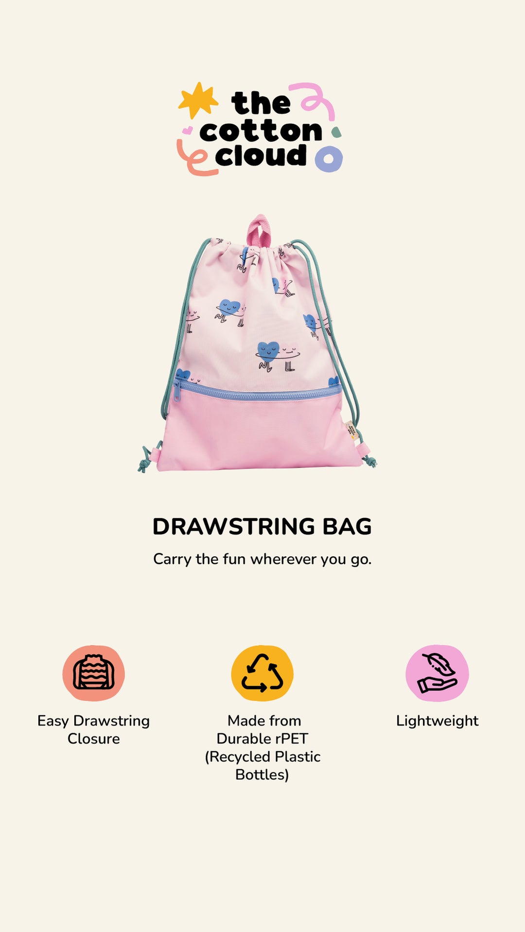   Drawstring Bag FUNKY DOGS