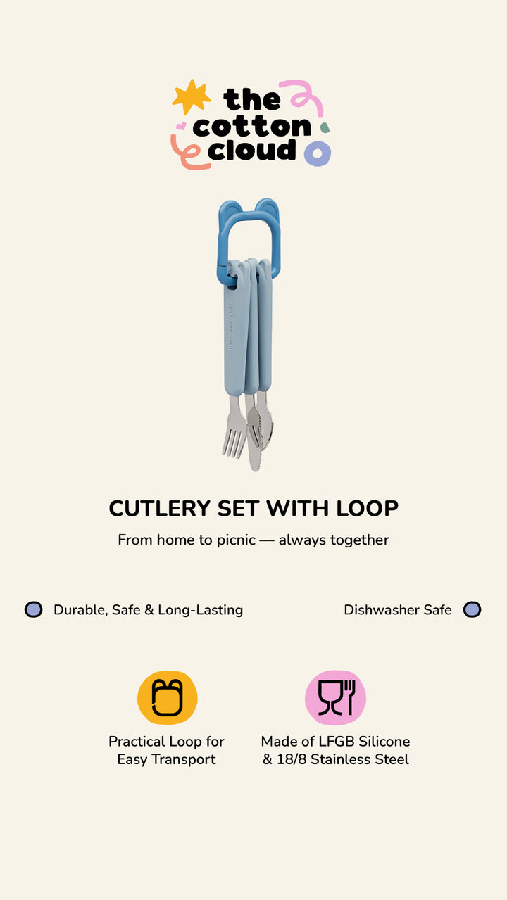 <tc>Cutlery Set with Loop WASABI</tc>