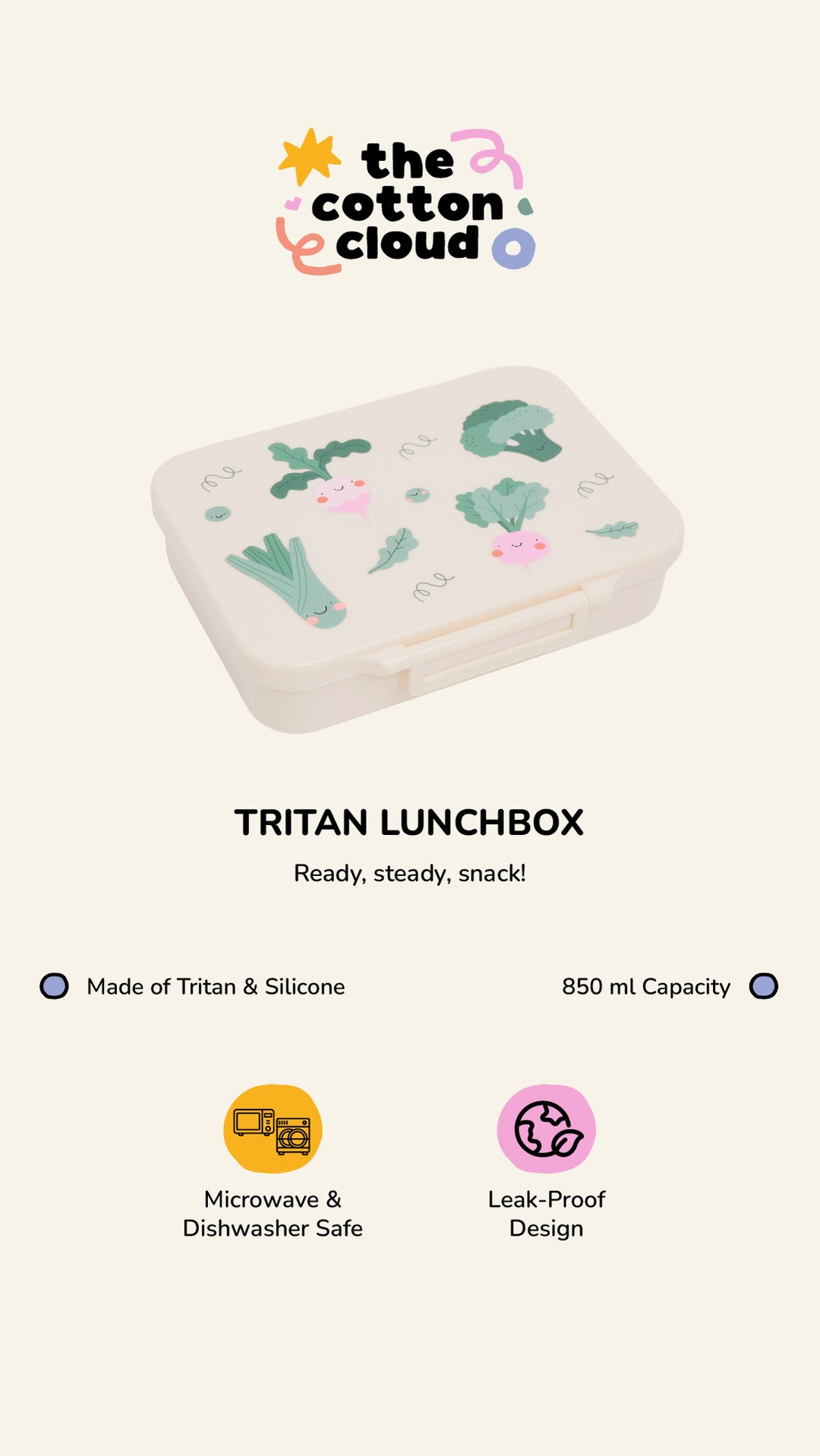 <tc>Tritan Lunchbox VEGGIE PALS</tc>