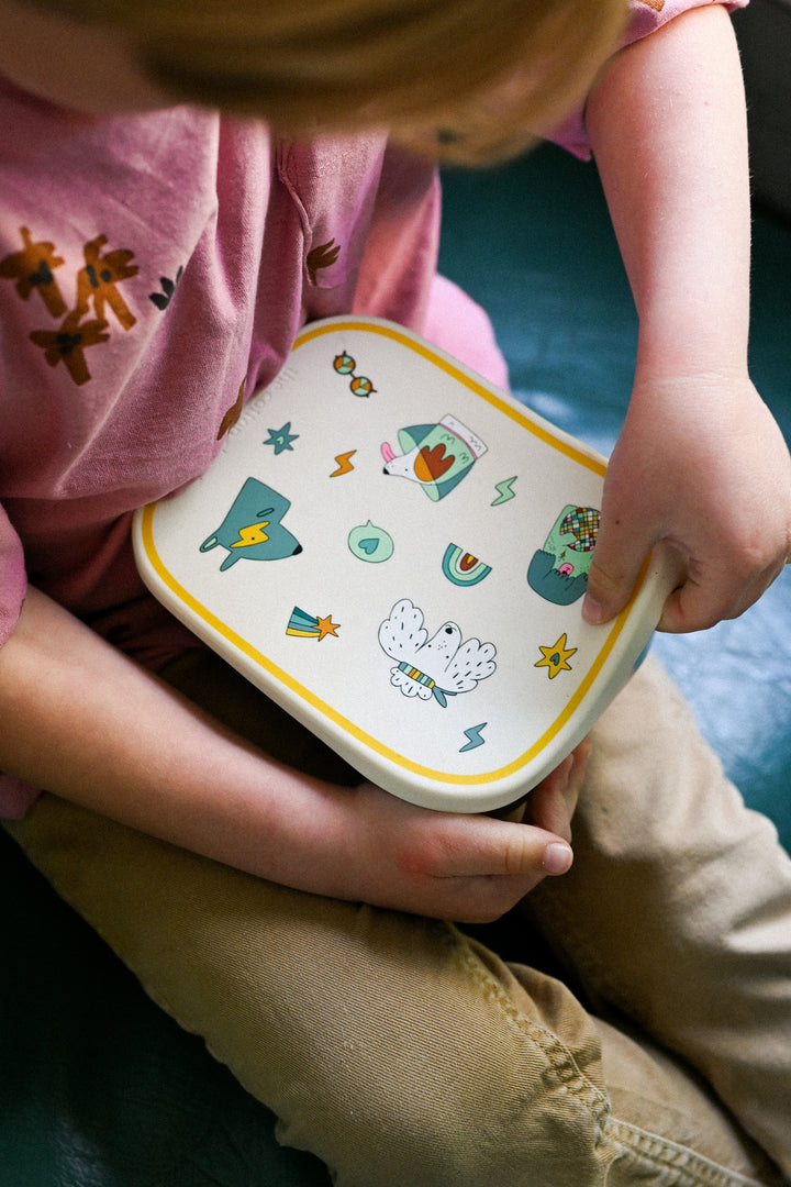 <tc>Stainless steel lunchbox with removable compartments FUNKY DOGS</tc>