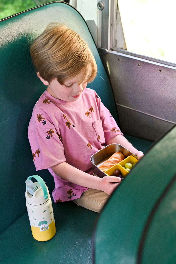 <tc>Stainless steel lunchbox with removable compartments FUNKY DOGS</tc>