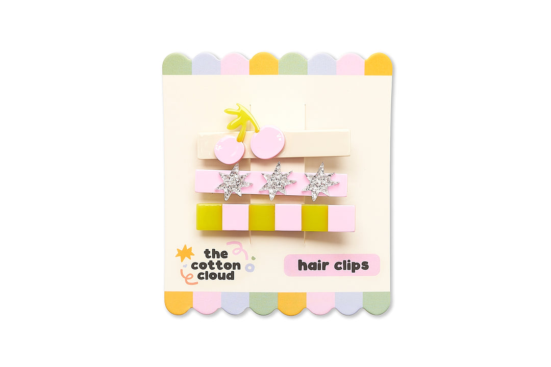 Haarspangen 3-Set Cherry Pop