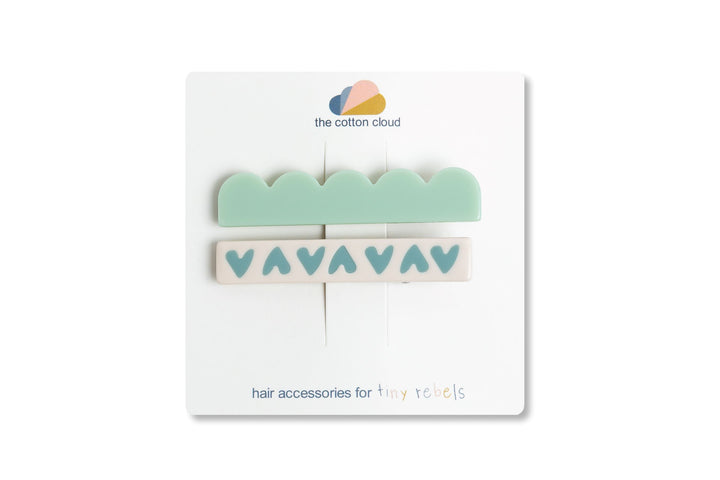 <tc>Barrettes MAXI Aqua</tc>
