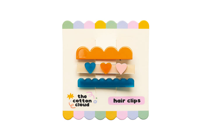 <tc>Hair Clip Set WAVES HEART</tc>