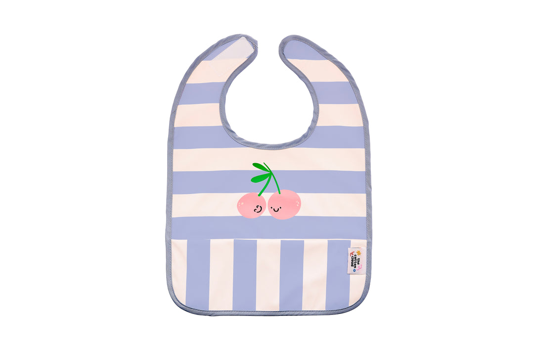 Kurzärmliges Kinder-Lätzchen, wasserabweisend, mit Auffangtasche – ideal zum Essen und Basteln