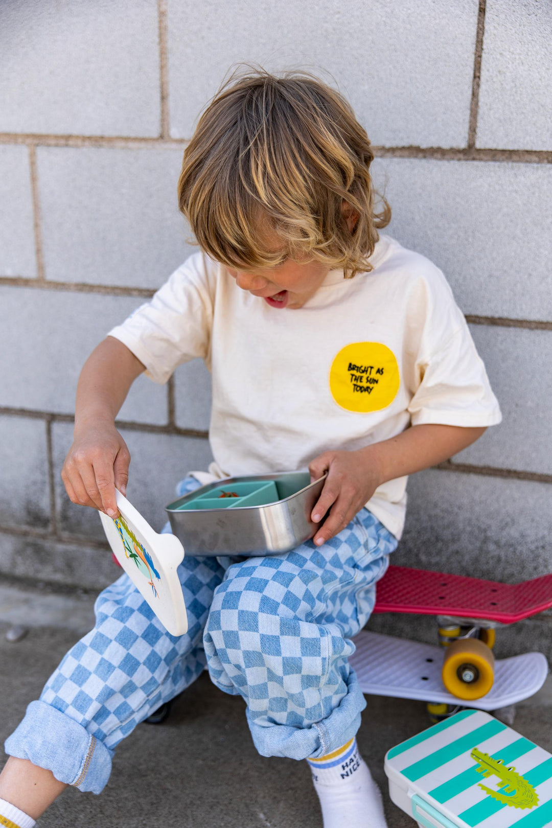 <tc>Stainless steel lunchbox with removable compartments CLUB SOLEIL</tc>