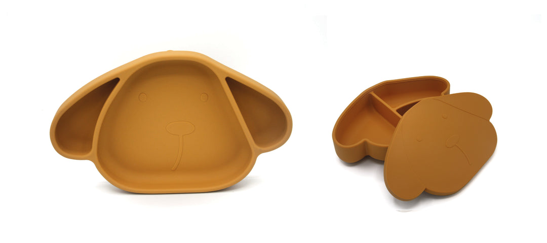 <tc>Assiette avec Succion et Boîte à Lunch HONEY</tc>
