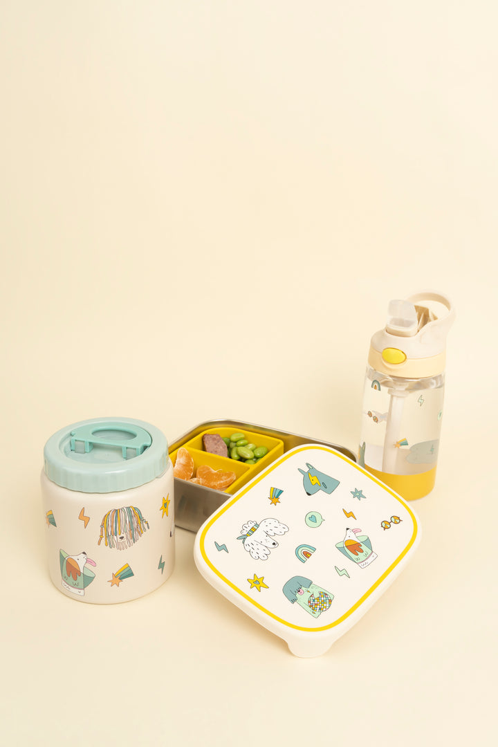 <tc>Stainless steel lunchbox with removable compartments FUNKY DOGS</tc>