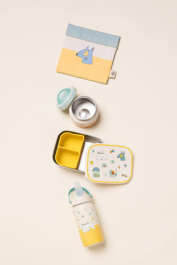 <tc>Stainless steel lunchbox with removable compartments FUNKY DOGS</tc>