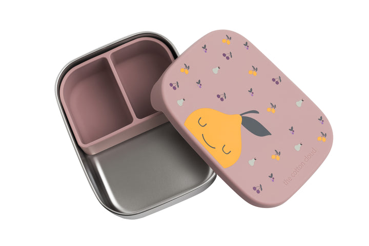 <tc>Stainless steel lunchbox with removable compartments FRUITY</tc>