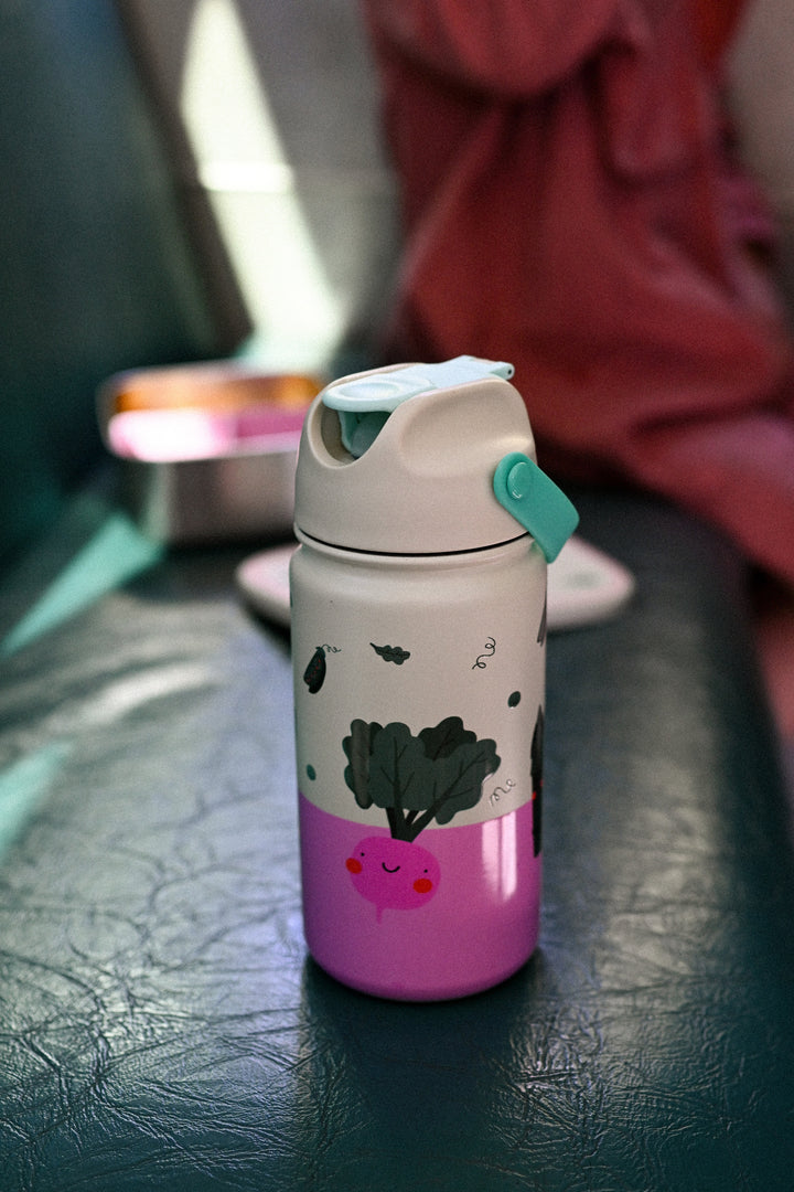 <tc>Botella de acero inox VEGGIE PALS</tc>