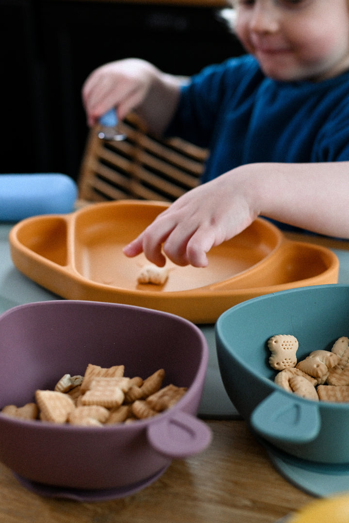 <tc>Silicone Dish with Suction Plate MILO HONEY</tc>