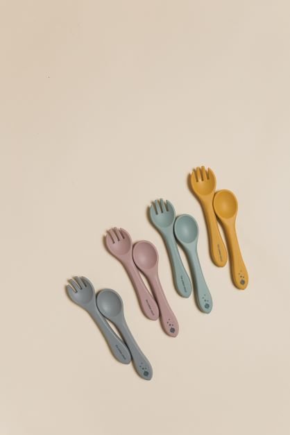 Kinderbesteck Set aus Silikon Honey - the cotton cloud