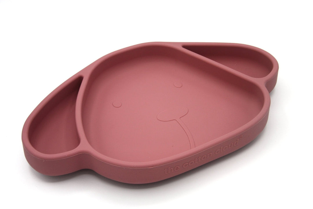 Assiette pour enfant avec ventouse en silicone Milo Wild Rose