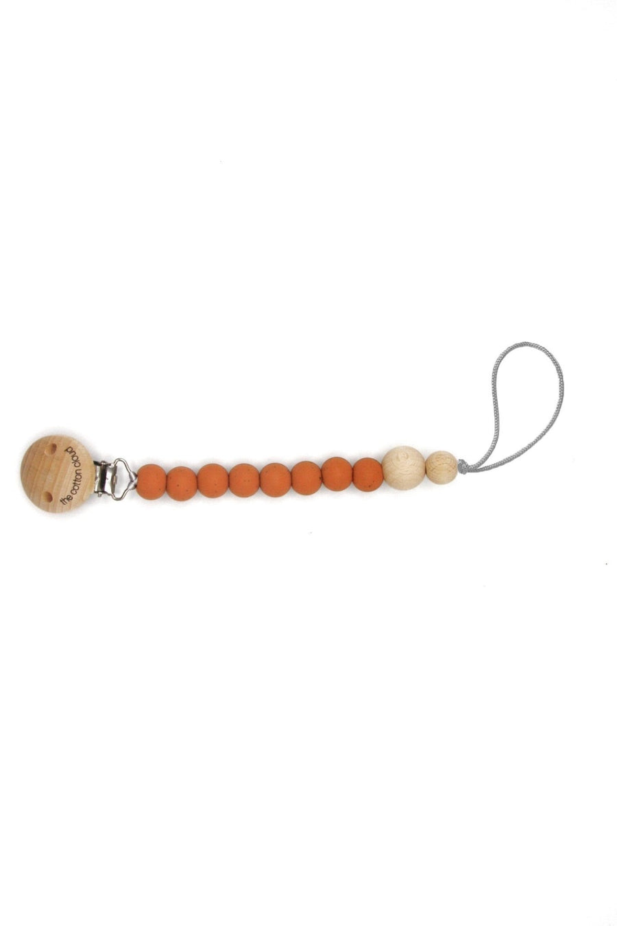 Schnullerkette Round aus Silikon Caramel - the cotton cloud