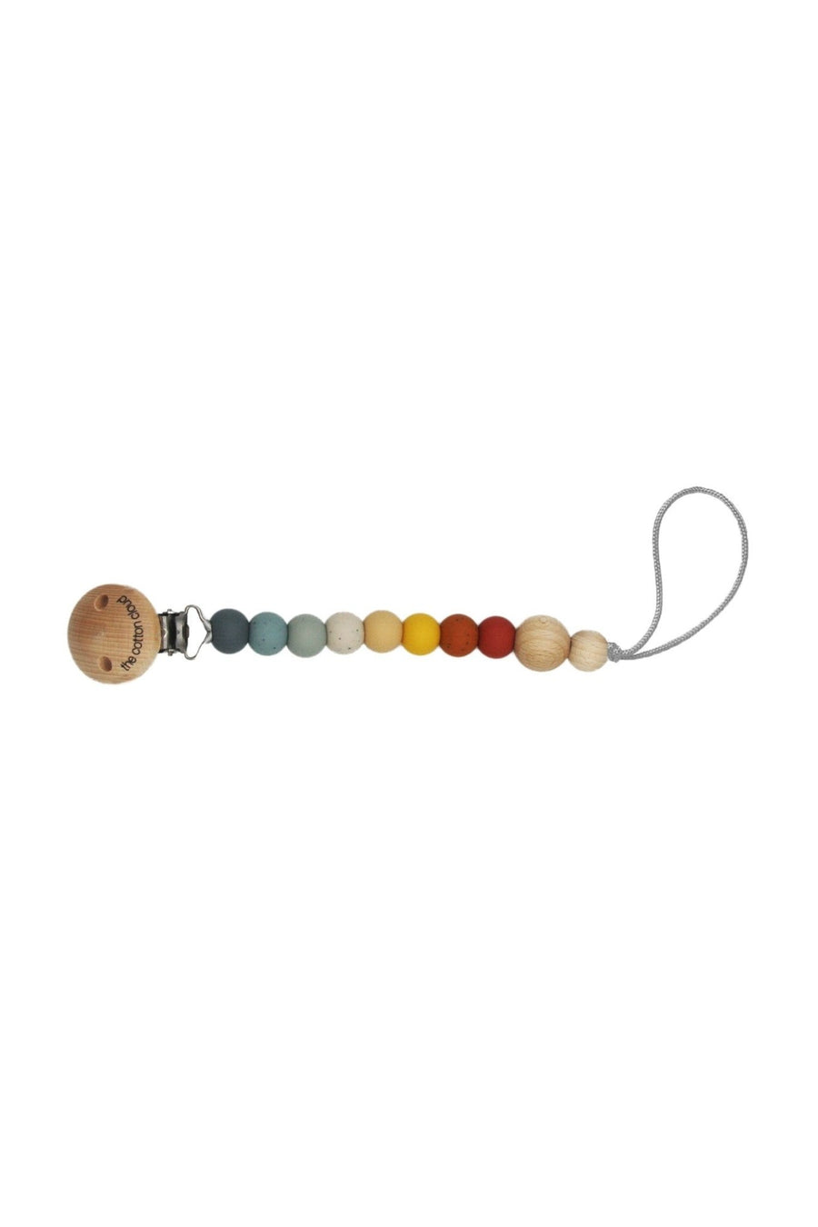 Schnullerkette Round aus Silikon Neutral - the cotton cloud