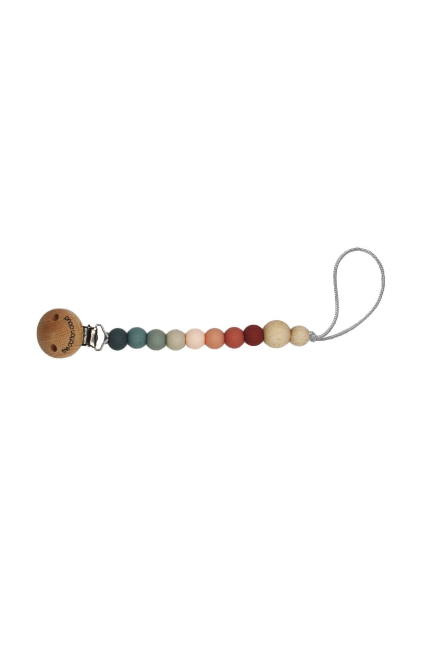 Schnullerkette Round aus Silikon Nude - the cotton cloud