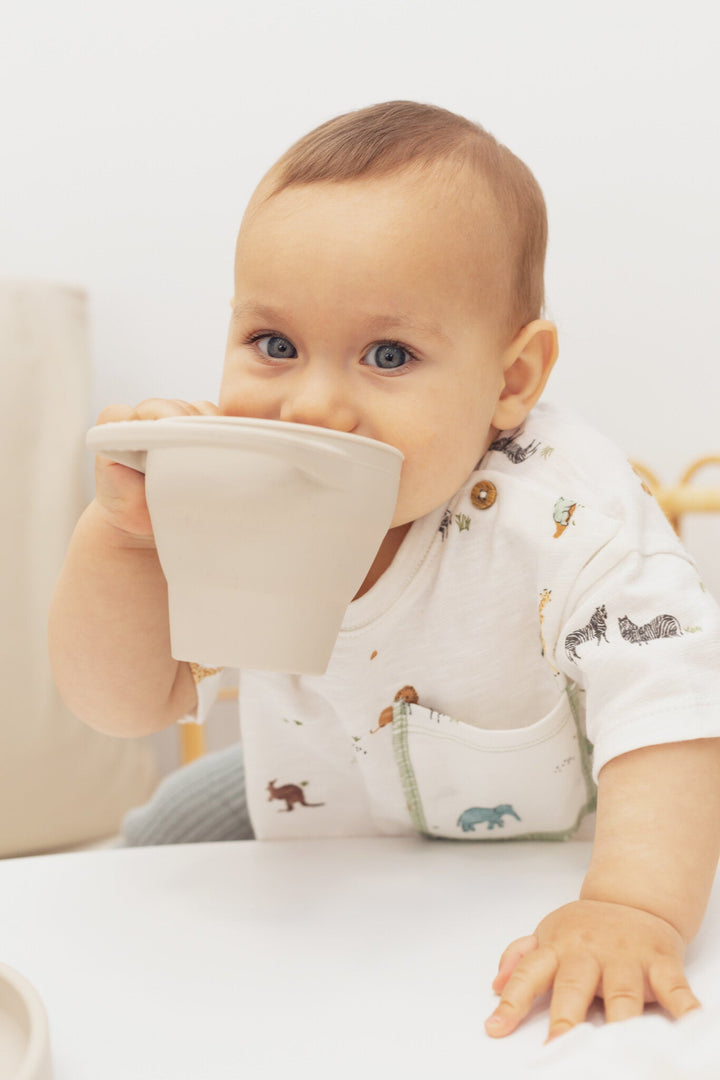 Snackbecher aus Silikon Caramel - the cotton cloud