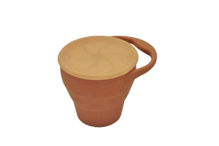 Snackbecher aus Silikon Caramel - the cotton cloud