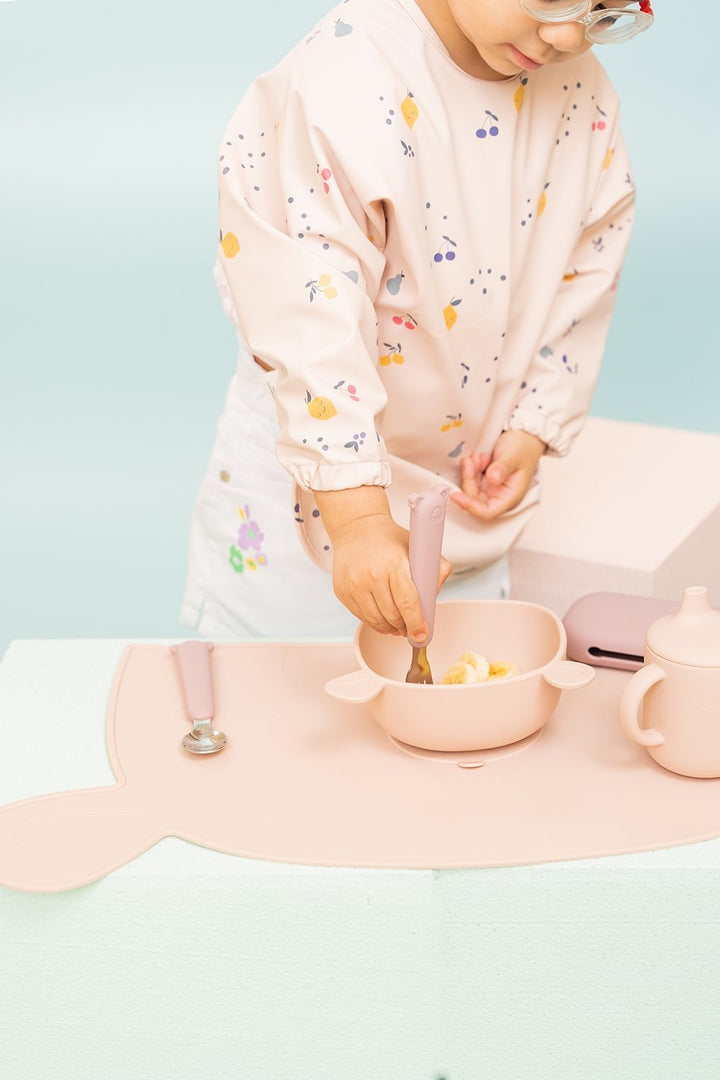 Zoe the Koala Besteckset mit Silikonhülle Mustard - the cotton cloud