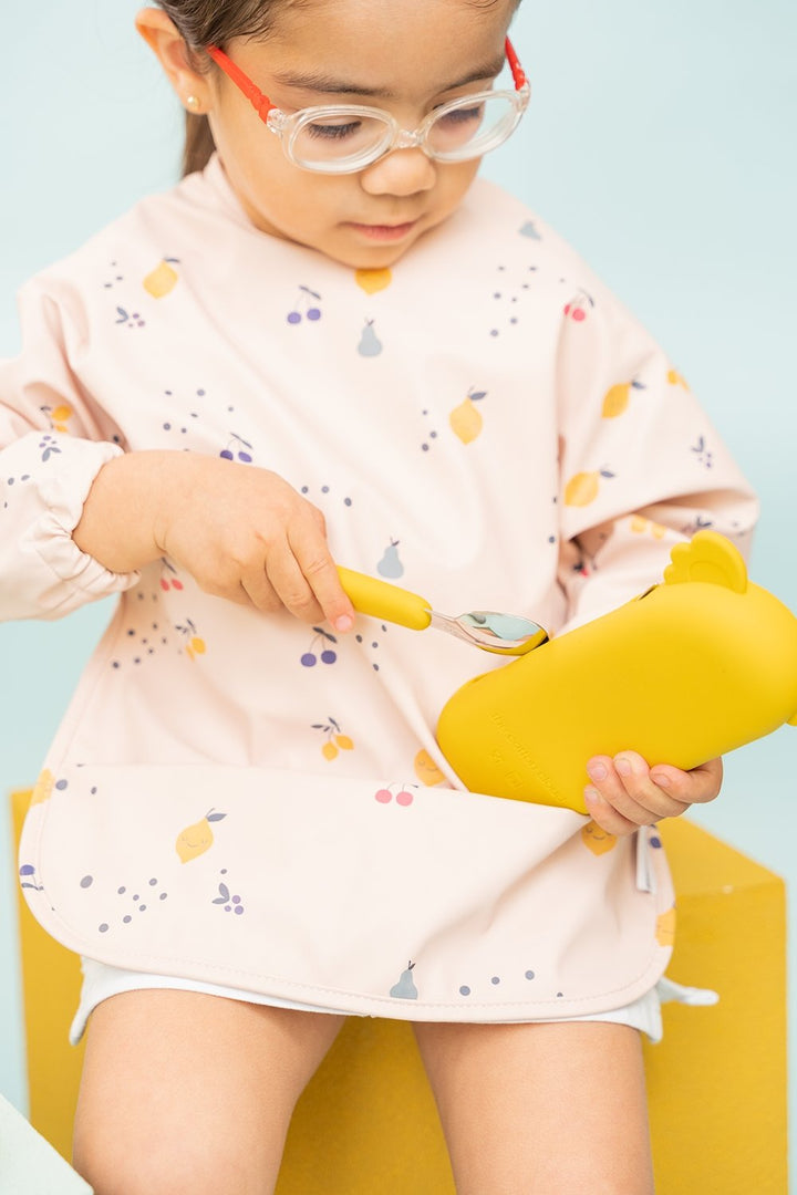 Zoe the Koala Besteckset mit Silikonhülle Mustard - the cotton cloud